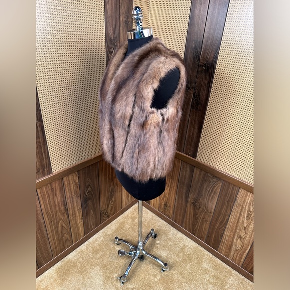 JERRY SORBARA NEW YORK DESIGNER RUSSIAN SABLE FUR VEST JACKET COAT SMALL 2 - 4 - Picture 4 of 13